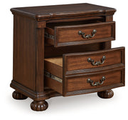 Lavinton King Poster Bed with Dresser and 2 Nightstands in Brown from Ashley - Lara Furniture