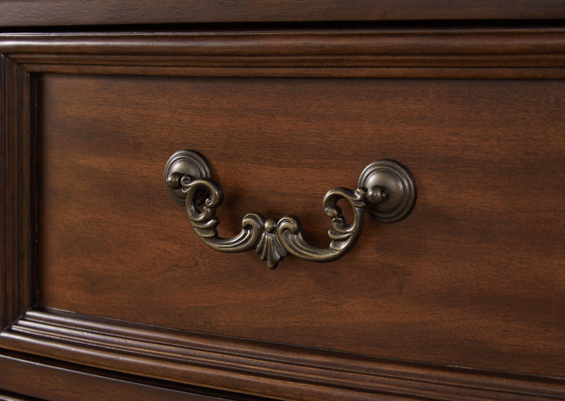Lavinton King Poster Bed with Dresser and 2 Nightstands in Brown from Ashley - Lara Furniture