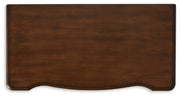 Lavinton King Poster Bed with Mirrored Dresser, Chest and Nightstand in Brown from Ashley - Lara Furniture