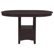 Lavon 5-piece Oval Counter Height Dining Set Espresso - 102888-S5