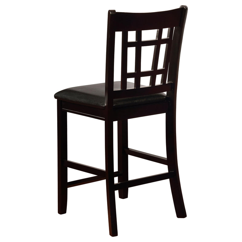 Lavon 5-piece Oval Counter Height Dining Set Espresso - 102888-S5