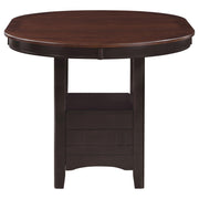 Lavon 5-piece Oval Counter Height Dining Set Light Chestnut - 105278-S5
