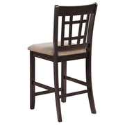 Lavon 5-piece Oval Counter Height Dining Set Light Chestnut - 105278-S5