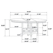 Lavon 5-piece Oval Counter Height Extension Dining Set Espresso - 102888-S5