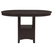 Lavon 5-piece Oval Counter Height Extension Dining Set Espresso - 102888-S5