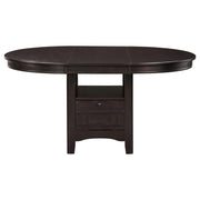 Lavon 5-piece Oval Extension Leaf Dining Set Espresso - 102671-S5