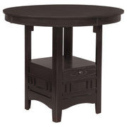 Lavon Oval 60-inch Counter Height Extension Dining Table Espresso - 102888