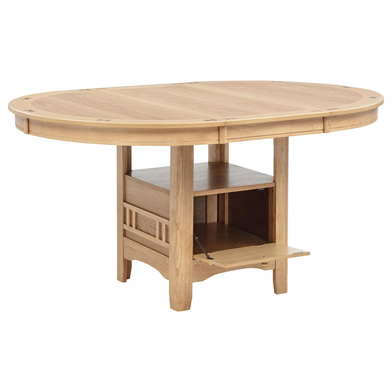 Lavon Oval 60-inch Wood Extension Leaf Dining Table Light Oak - 106620