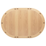 Lavon Oval 60-inch Wood Extension Leaf Dining Table Light Oak - 106620