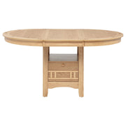 Lavon Oval 60-inch Wood Extension Leaf Dining Table Light Oak - 106620