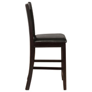Lavon Wood Counter Height Dining Chair Black and Espresso (Set of 2) - 102889