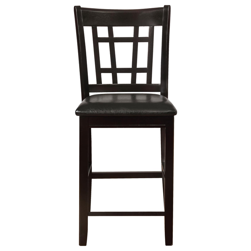 Lavon Wood Counter Height Dining Chair Black and Espresso (Set of 2) - 102889