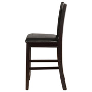 Lavon Wood Counter Height Dining Chair Black and Espresso (Set of 2) - 102889