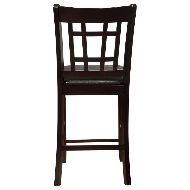 Lavon Wood Counter Height Dining Chair Black and Espresso (Set of 2) - 102889