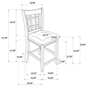 Lavon Wood Counter Height Dining Chair Linen and Light Oak (Set of 2) - 106629