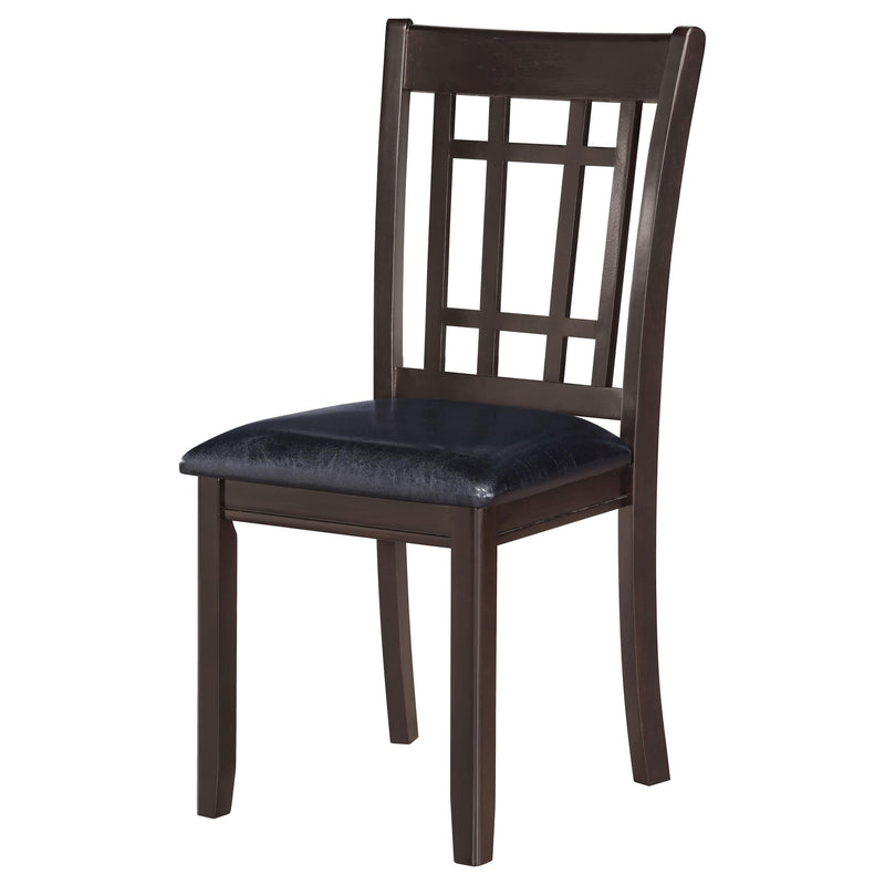 Lavon Wood Dining Side Chair Black and Espresso (Set of 2) - 102672