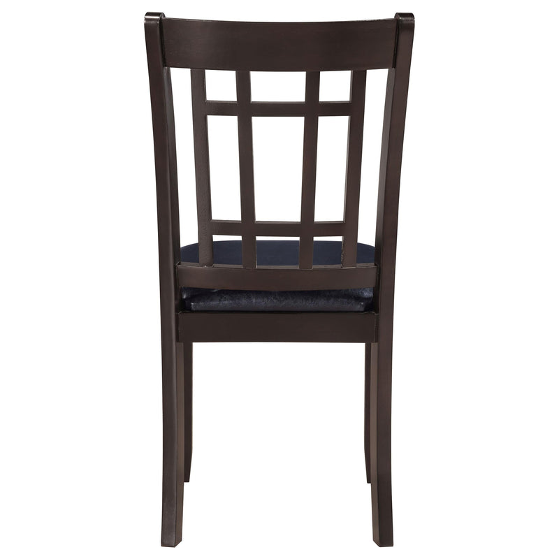 Lavon Wood Dining Side Chair Black and Espresso (Set of 2) - 102672