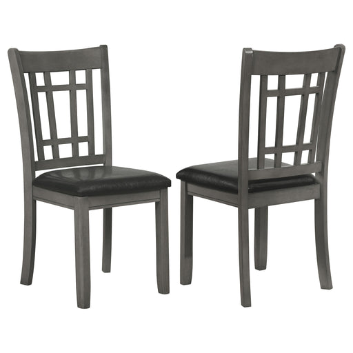 Lavon Wood Dining Side Chair Black and  Medium Grey (Set of 2) - 108212