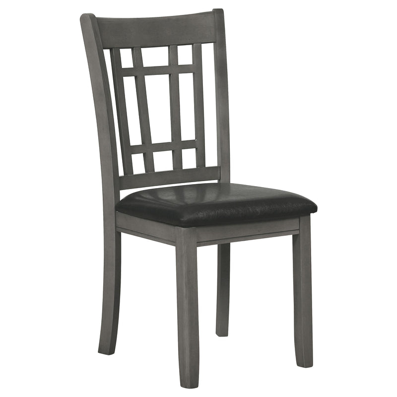 Lavon Wood Dining Side Chair Black and  Medium Grey (Set of 2) - 108212