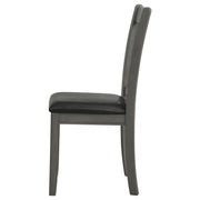 Lavon Wood Dining Side Chair Black and  Medium Grey (Set of 2) - 108212