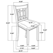 Lavon Wood Dining Side Chair Linen and Light Oak (Set of 2) - 106622