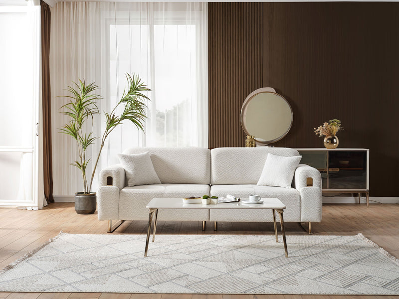 Law Convertible Sofa in White - 200-ELIF-LAW-A510-3