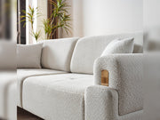 Law Convertible Sofa in White - 200-ELIF-LAW-A510-3