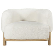 Lawler Upholstered Barrel Back Accent Chair Ivory and Natural - 903169