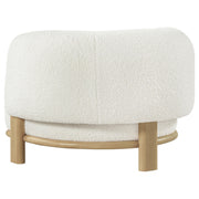 Lawler Upholstered Barrel Back Accent Chair Ivory and Natural - 903169