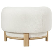 Lawler Upholstered Barrel Back Accent Chair Ivory and Natural - 903169