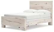 Lawroy Full Panel Bed with 2 Nightstands in Light Natural from Ashley - Lara Furniture