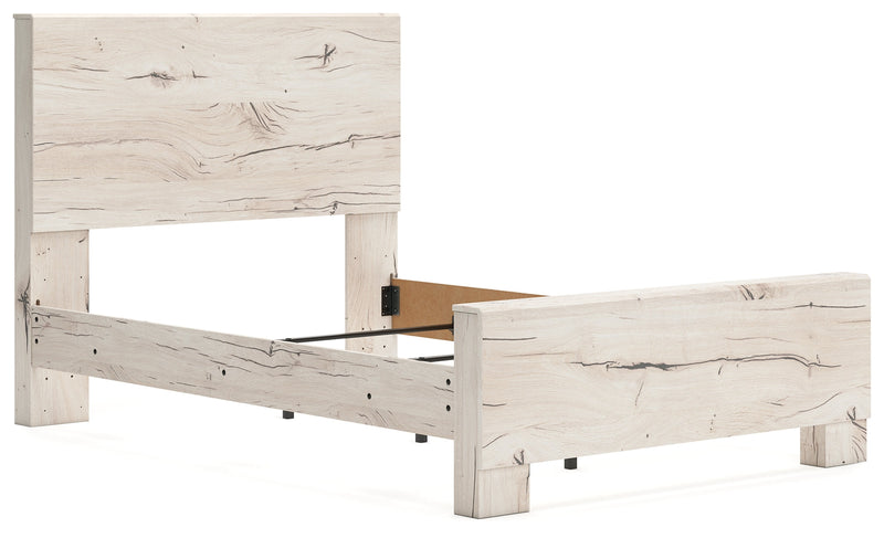 Lawroy Full Panel Bed with Dresser and 2 Nightstands in Light Natural from Ashley - Lara Furniture