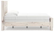 Lawroy Full Panel Bed with Mirrored Dresser and 2 Nightstands in Light Natural from Ashley - Lara Furniture