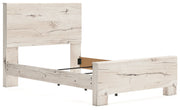 Lawroy Full Panel Bed with Mirrored Dresser and 2 Nightstands in Light Natural from Ashley - Lara Furniture