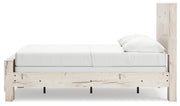 Lawroy Full Panel Bed with Mirrored Dresser, Chest and Nightstand in Light Natural from Ashley - Lara Furniture