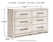 Lawroy Full Panel Storage Bed and Dresser in Light Natural - PKG020254