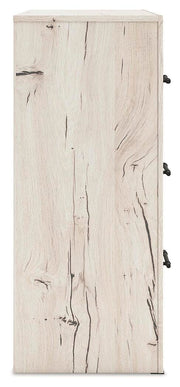 Lawroy Full Panel Storage Bed and Dresser in Light Natural - PKG020254