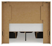 Lawroy Full Panel Storage Bed, Dresser, Mirror, Chest and 2 Nightstands in Light Natural - PKG020250