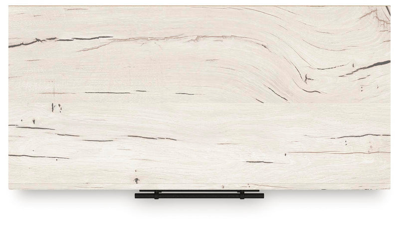 Lawroy Full Panel Storage Bed, Dresser, Mirror, Chest and Nightstand in Light Natural - PKG020235