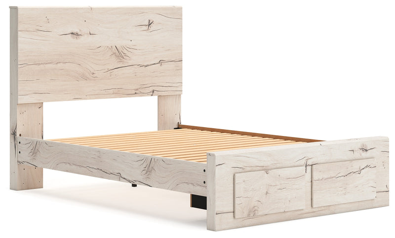 Lawroy Full Panel Storage Bed with Dresser in Light Natural from Ashley - Lara Furniture