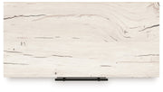 Lawroy Full Panel Storage Bed with Mirrored Dresser, Chest and 2 Nightstands in Light Natural from Ashley - Lara Furniture