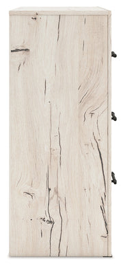 Lawroy King Panel Bed with Dresser in Light Natural from Ashley - Lara Furniture