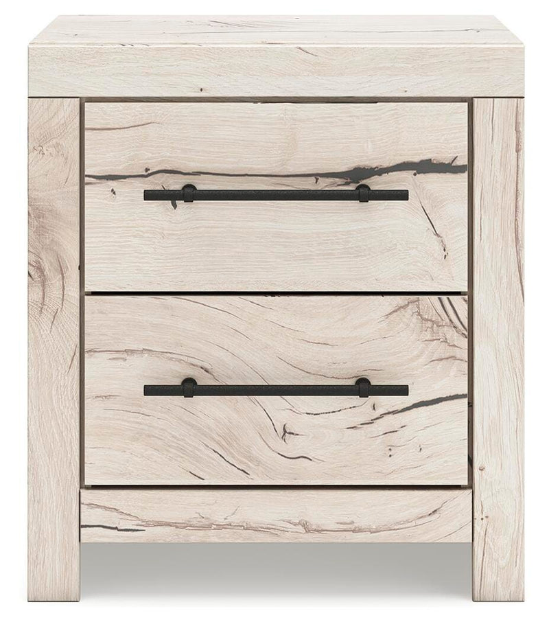 Lawroy King Panel Headboard, Dresser, Mirror and 2 Nightstands in Light Natural - PKG020519