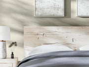 Lawroy King Panel Headboard, Dresser, Mirror and 2 Nightstands in Light Natural - PKG020519