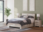 Lawroy Light Natural Full Panel Bed with Storage - B2310B42