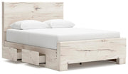 Lawroy Light Natural Full Panel Bed with Storage - B2310B42