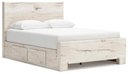 Lawroy Light Natural Full Panel Bed with Storage - B2310B43