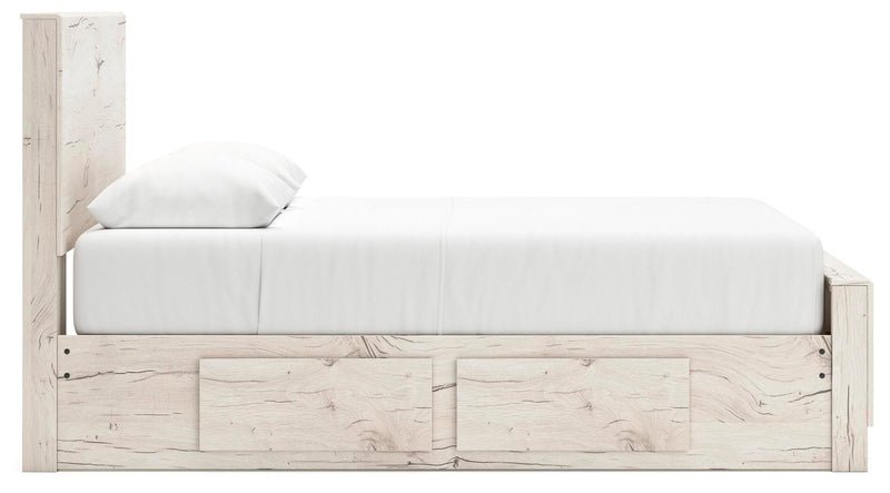 Lawroy Light Natural Full Panel Bed with Storage - B2310B43