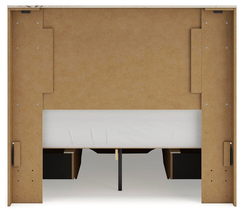 Lawroy Light Natural Full Panel Storage Bed - B2310B24