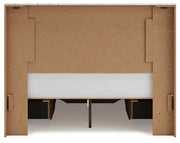 Lawroy Light Natural Queen Panel Storage Bed - B2310B9